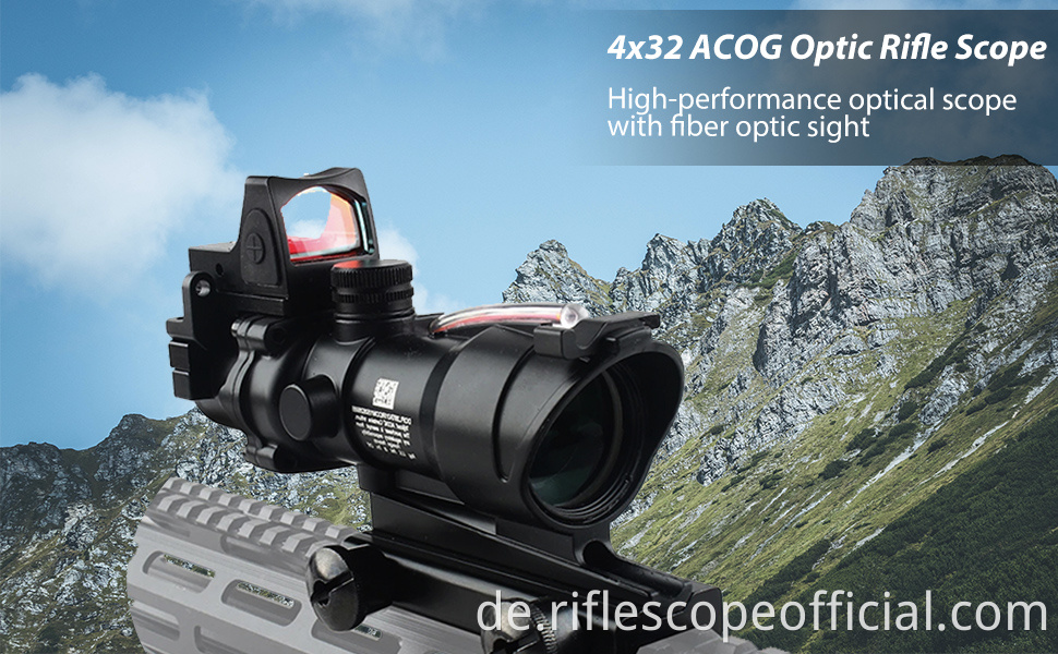4x32 ACOG Dual Illumination Red Optic Scope
